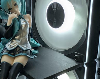 Premium Full PC Fan Figurine Shelf 120/140mm Multiple Colors