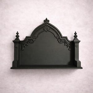Gothic Tabletop Shelf - Dark Ornate Altar Decor