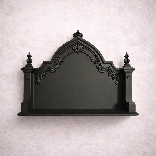 Gothic Tabletop Shelf - Dark Ornate Altar Decor