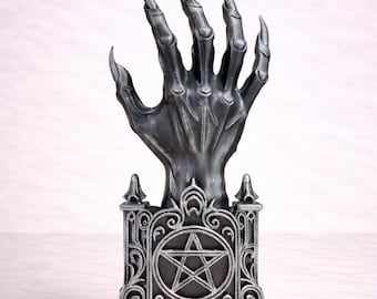 3D Printed Gothic Demon Hand Ring Holder – Witchy Altar Decor