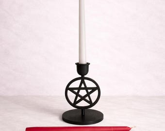 Gothic Candle Holder – Gothic Altar Decor for Ritual & Shadow Work- Set of 2