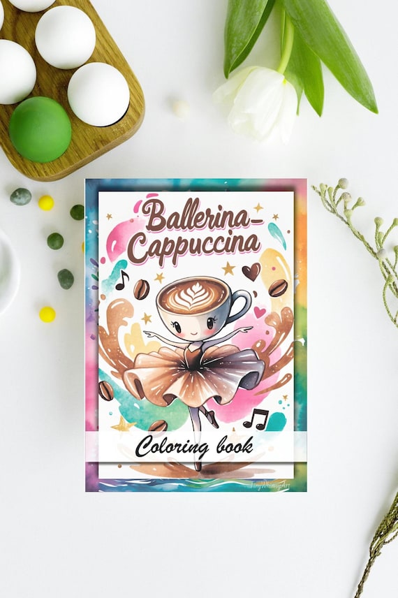 Сoloring Book Ballerina Cappuccina - Etsy