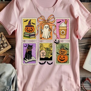 Retro Halloween Cat Ghost Png, Girly Halloween Png, Fall Png, Halloween Png, Spooky Season Png, Pumpkin Halloween, Spooky Mama png