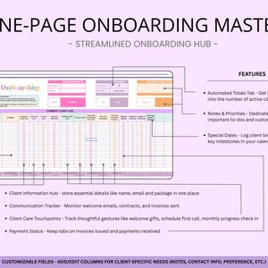 Client Onboarding Tracker: Google Sheets CRM Template for Coaches - Etsy