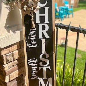 Handcrafted Christmas Porch Leaner | Holiday Wood Decor