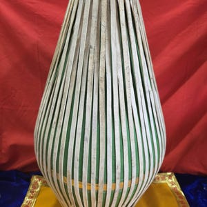 Handmade Fiber Mridang 22–24 Inch • ISKCON Kirtan Drum • Devotional Double-Sided Drum for Bhajan Sankirtan Vrindavan