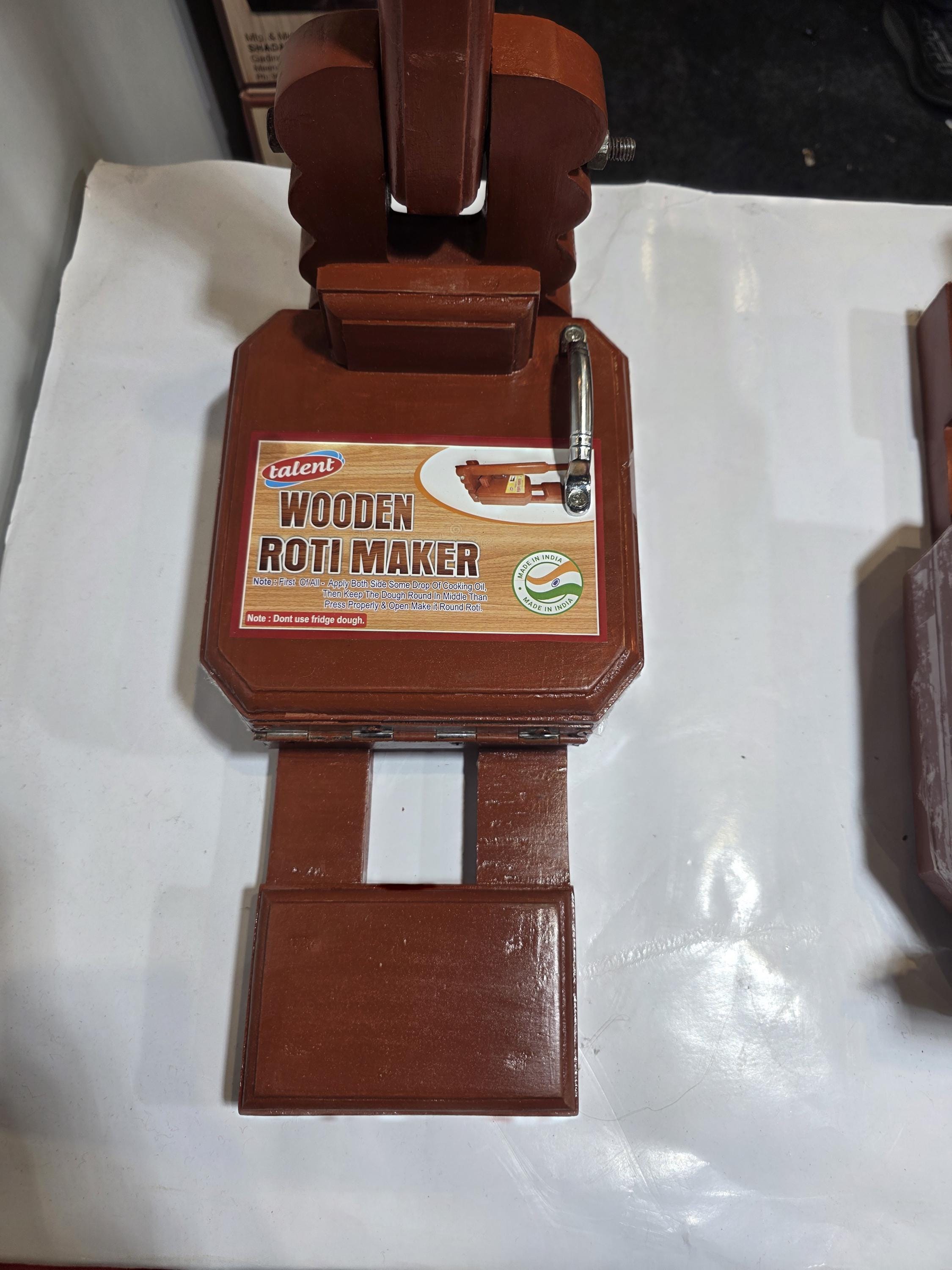 Handmade Roti Maker Handmade Wooden Roti Maker • Chapati Press Machine • Easy Roti Maker ...