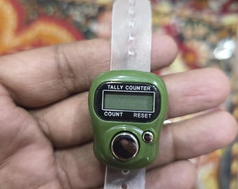 Digital Finger Counter for Naam Japa | LED Display Tally Counter | Chanting Bead Counter for Meditation | Vrindavan Export