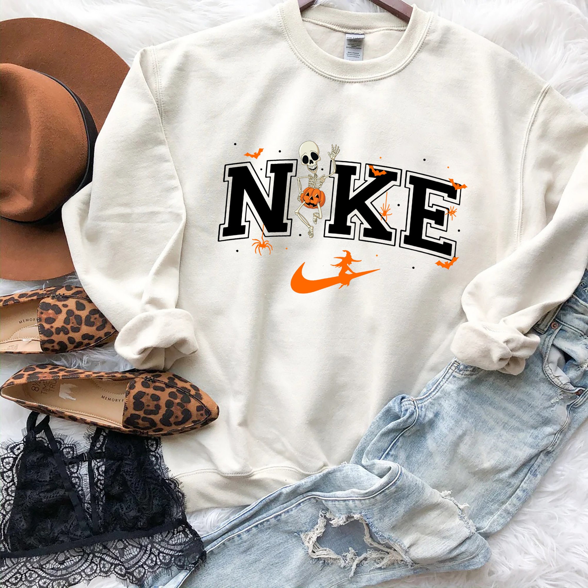 Discover Halloween Skeleton Pumpkin Sweatshirt, Skeleton Halloween SweatShirt, Fall Sweatshirt