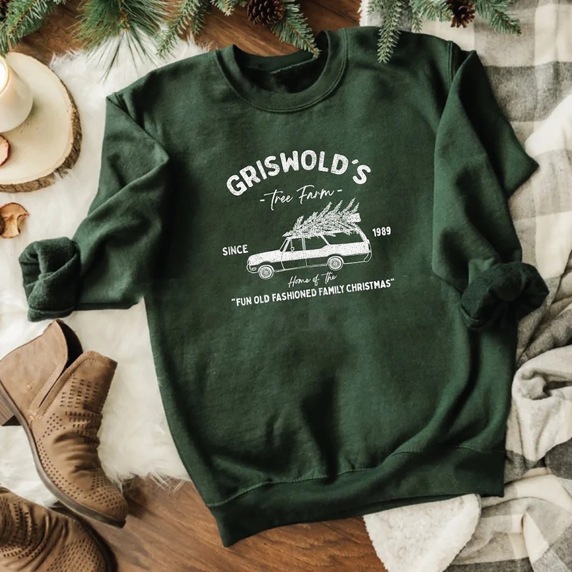 Discover Griswold's Tree Farm Sweatshirt, Griswolds Tree Farm Christmas Sweatshirt