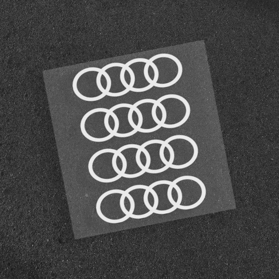 4x Audi-inspired Ring Logo Vinyl Decals – Car Stickers - Etsy