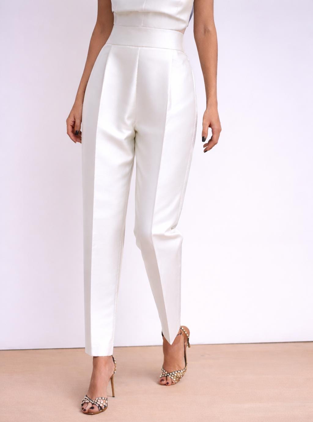 White Silk Pants