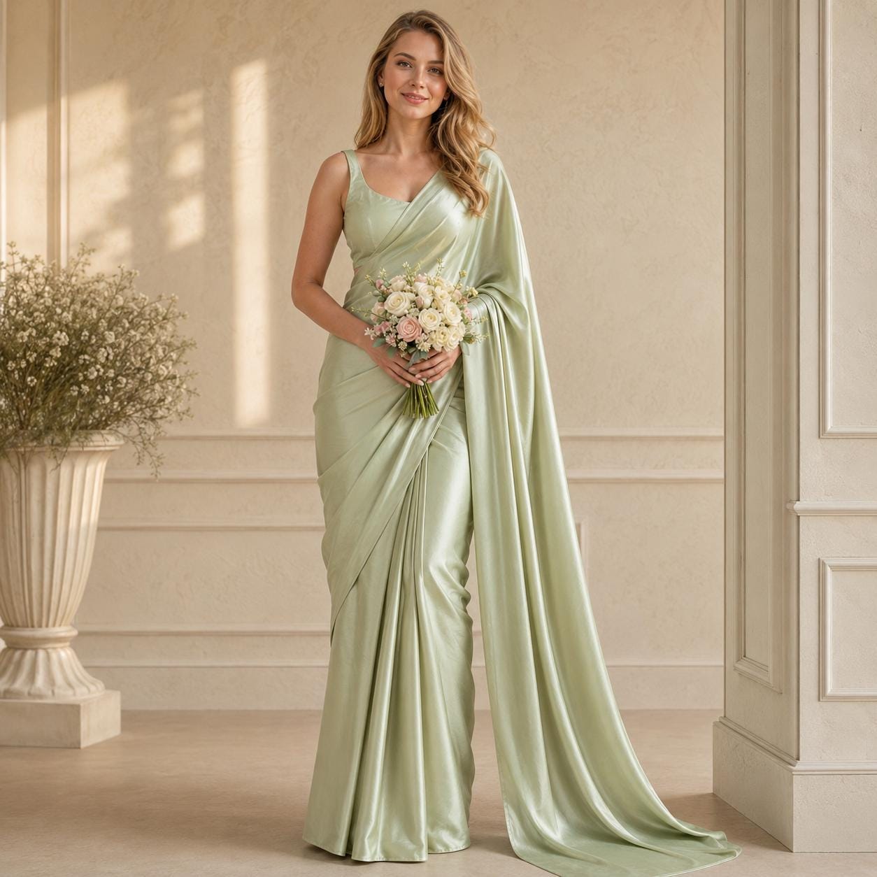 sage green indian bridesmaid dresses Bridesmaids Outfits Department:Dress FAVIPT 2024 Wedding Guest COLOR:Royal Made to Measure means
