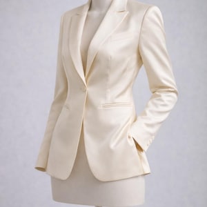 Premium satin suit for women formal and party wear