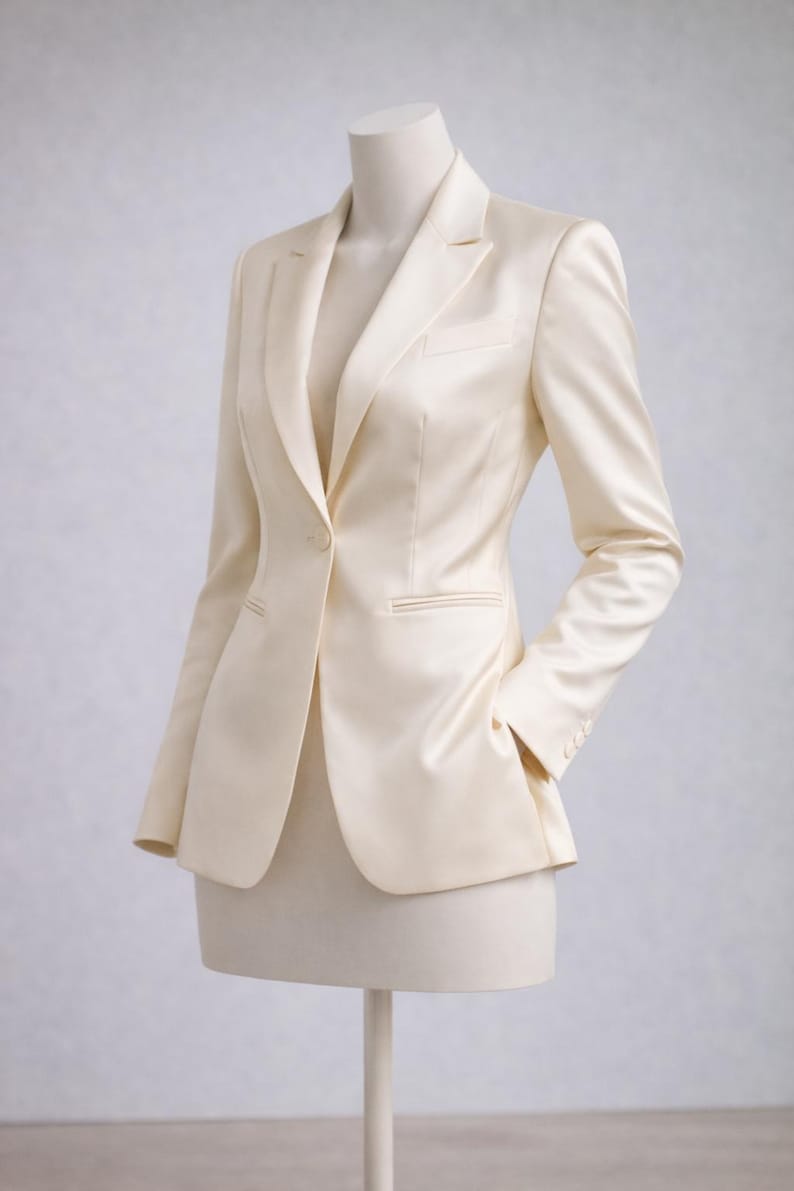 Premium satin suit for women formal and party wear