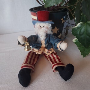 Uncle Sam Doll 11 Inch Independence/Memorial Day/Veterans Day Farmhouse Decor/Country Decor image 6