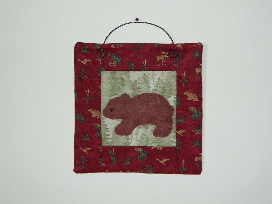 Handmade Bear Mini Quilt – 6