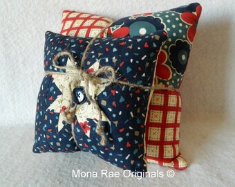 Decorative Chair Pillows ~ 8" and 12" Sofa Pillows ~ Home Decor ~ Patriotic Pillows ~ Housewarming, Birthday, Mothers Day Gift