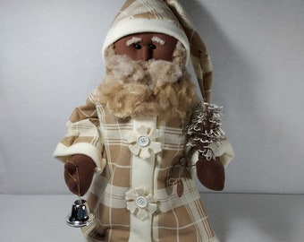 Brown Santa Doll - Father Frost~ 19 Inches Tall ~ Christmas/Winter Decor ~ Farmhouse/Country Decor