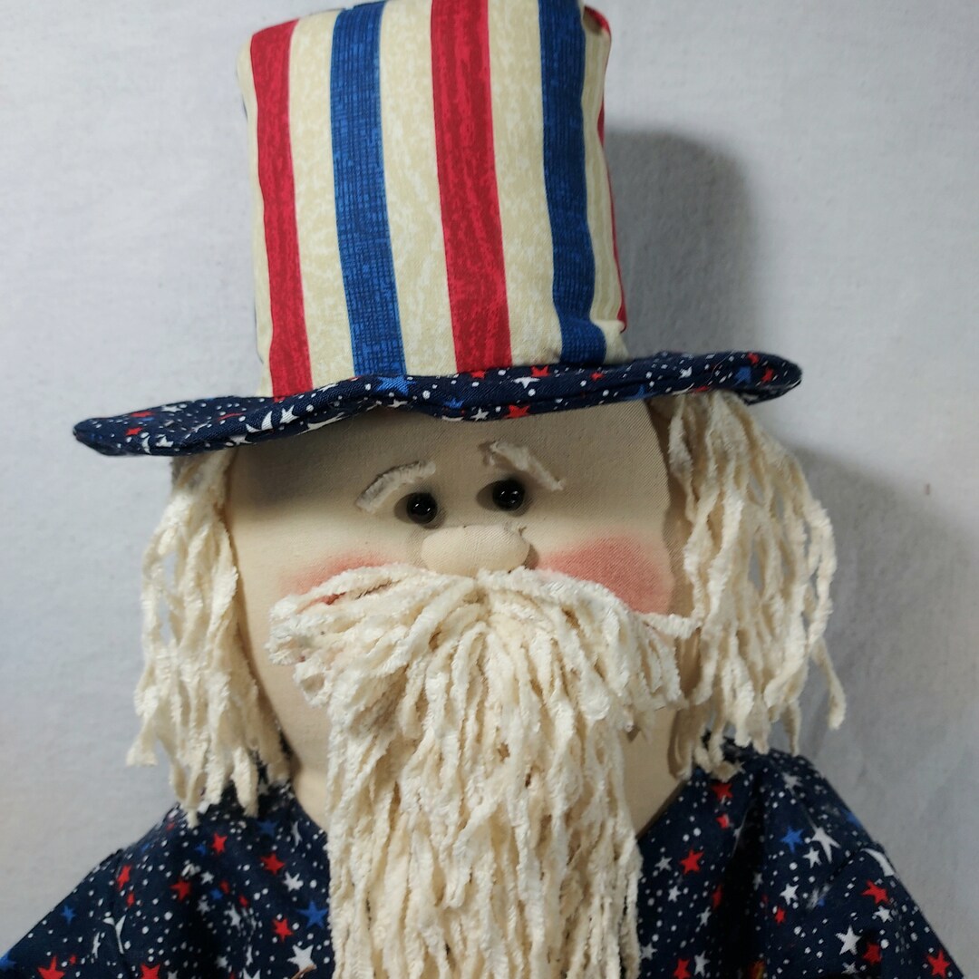 Handmade Uncle Sam Doll: 36