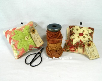 Pin Cushion ~ Needle/Pin Keeper ~ Birthday, Housewarming, Sewing, Quilting Gift ~ Farmhouse/Country Decor