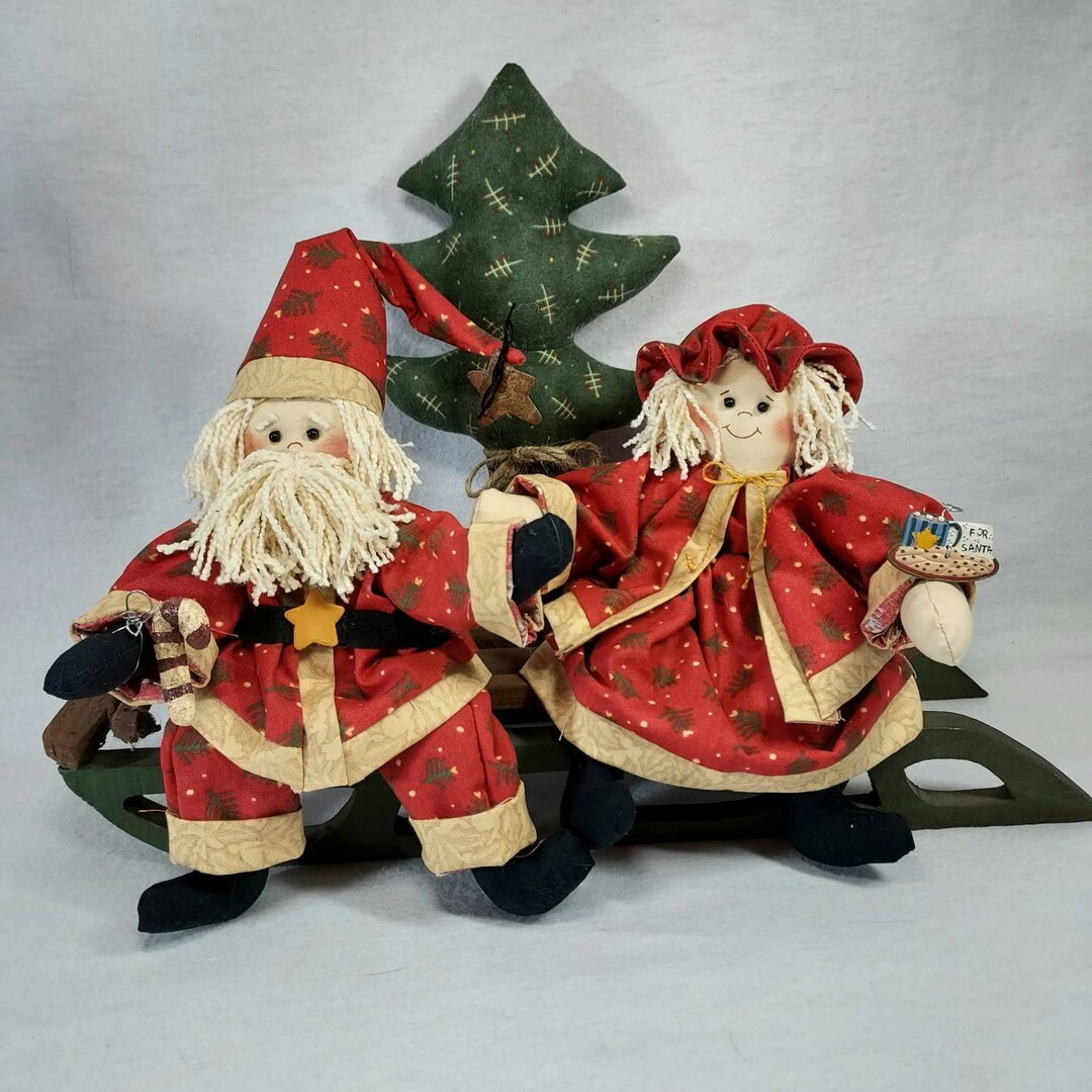 Santa Claus Dolls White Santa Dolls 11 Inches Tall Santa Dolls