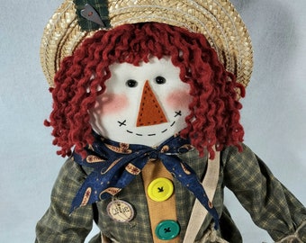 Scarecrow Doll ~ Ollie ~ 36 Inches Tall Fall/Halloween/Thanksgiving Decor Farmhouse/Country Decor