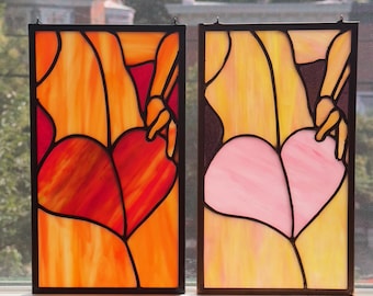 Stained Glass Suncatcher - "Come Eat"