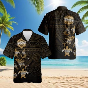 Chemise Hawaïenne Aloha XXXL Bleue Palmiers - Coton/polyester, Neuve Sans étiquette