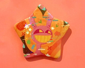 Jax Holographic Star-Shaped Button