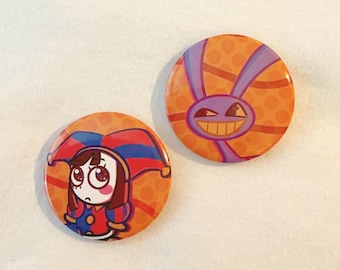Digitale Circus Broches: Cartoon Pomni Jax Emaille Reversspeldjes voor