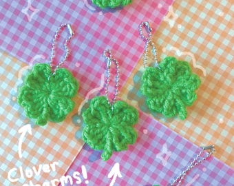 Crochet Clover Charm