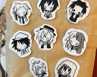 Literature Dogs Sticker Pack: Glossy BSD Stickers (8pcs)