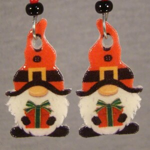 Santa Claus Gnome Dangle Earrings - Christmas gift shop Jewelry - I love Gnomes present accessories