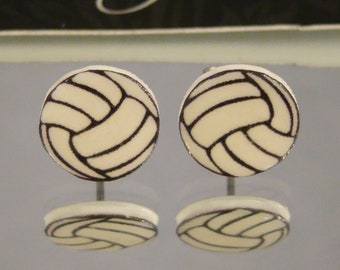 Volleyball Stud Earrings - Sports Ball Jewelry - Volleyball Mom spirit wear gift shop accessories