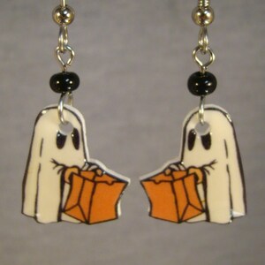thumbnail image 2 of Halloween Ghost Earrings Sterling Silver Glow In The Dark 2 of 14