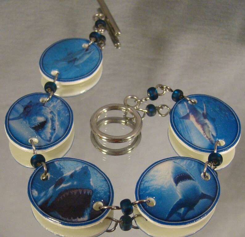 great white shark bracelet