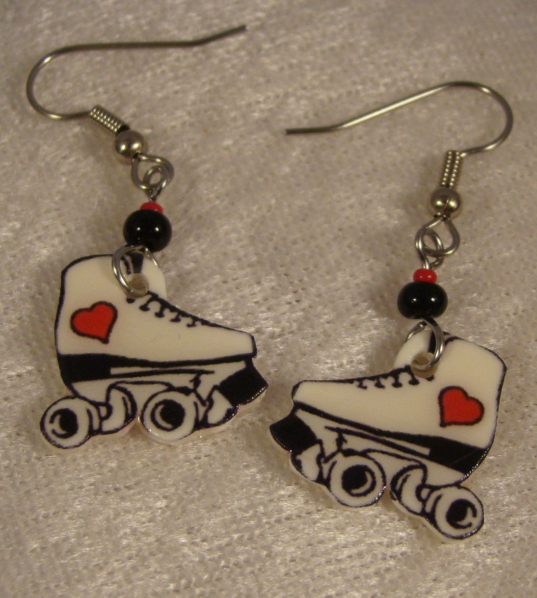 CENWA Skater Earrings - Colorful Figure Skating Dangle Earrings For Skate Lovers
