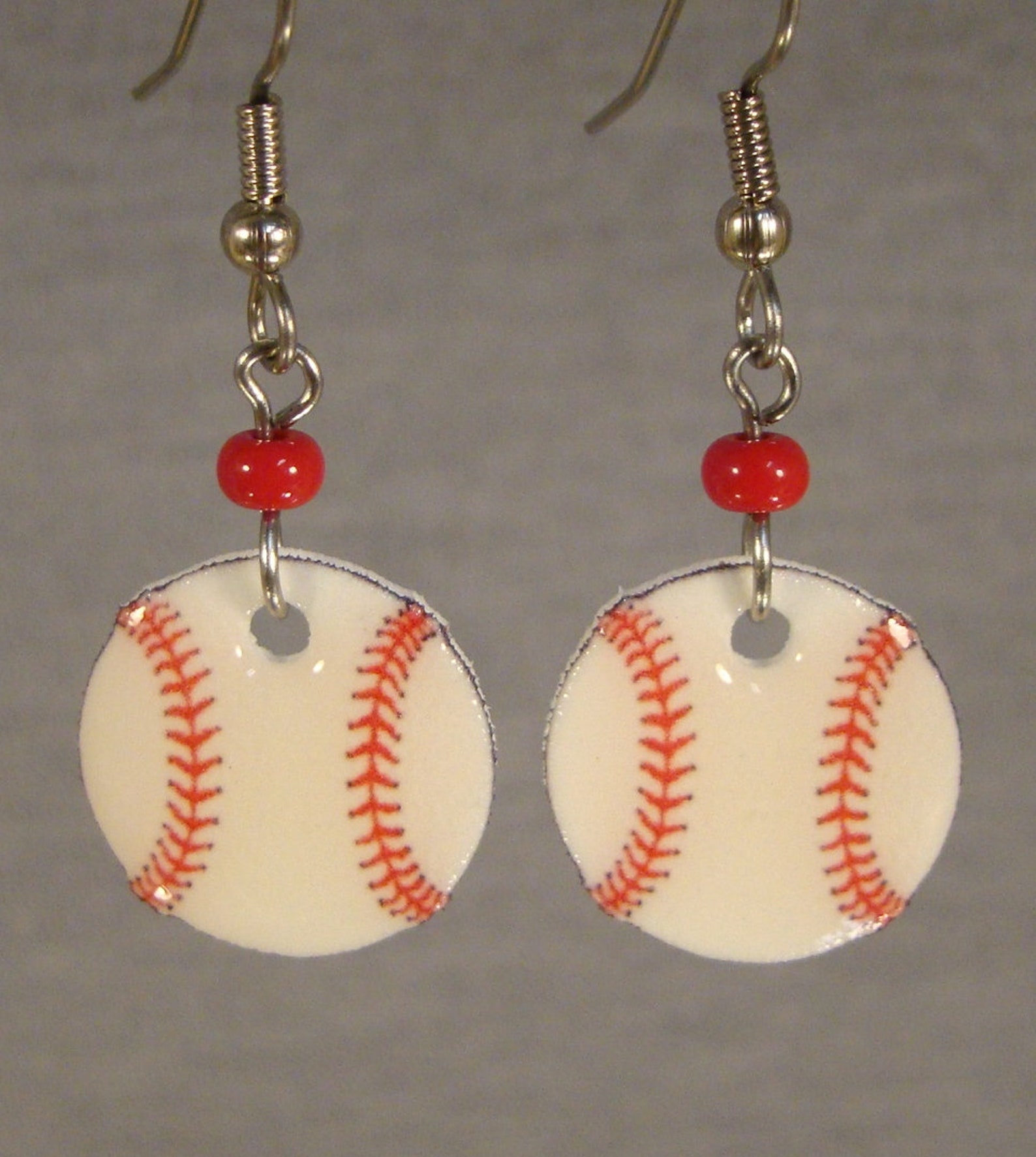 Baseball Dangle Earrings Sports Ball Jewelry I Love Etsy