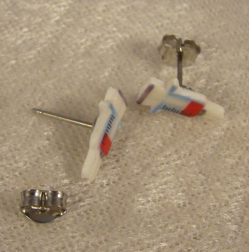 Syringe Stud Earrings Nurse phlebotomist Jewelry Hospital gift shop jewelry image 5