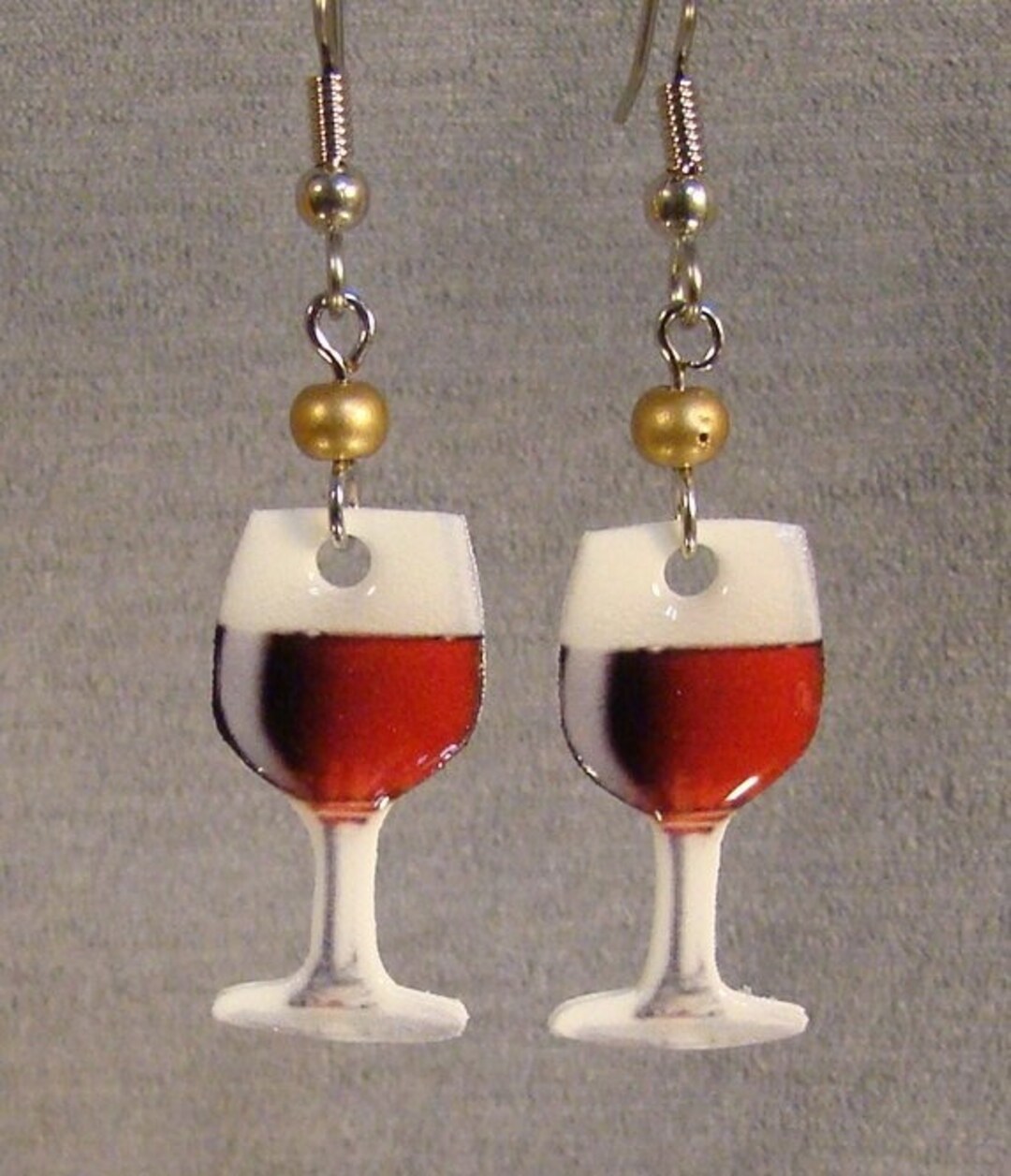 Red Wine Glass Earrings Winery Gift Shop Jewelry Bartender Etsy