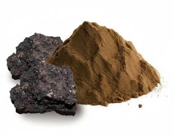 Polvere di resina di Shilajit dell'Himalaya - Raccolta a mano, alto contenuto di acido fulvico (50%)