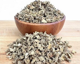 Tè di foglie di verbasco (Verbascum thapsus) - Tisana tagliata e setacciata, senza additivi, conservanti o sostanze chimiche