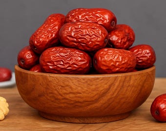 250 g/500 g de dátiles rojos orgánicos deshidratados, dátiles rojos de azufaifo, Zizyphus jujuba, refrigerio saludable diario dulce de dátiles rojos