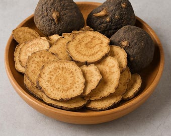 Radice di Maca Nera Naturale, Polvere Intera a Fetta, Radice di Maca Peruviana Ricca di Nutrienti, Vegana, Senza OGM, Senza Additivi, Pesticidi o Sostanze Chimiche, Ideale per Frullati