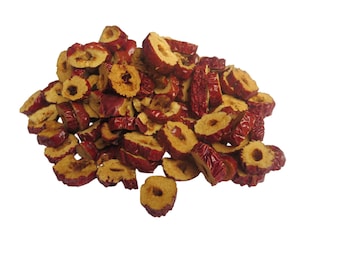 250 g/500 g de dátiles rojos orgánicos secos (Zizyphus jujuba), dátiles rojos dulces, refrigerio diario saludable
