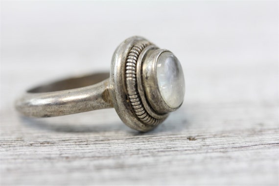 Vintage Bali Labradorite Sterling Silver 925 Ring… - image 3