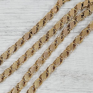Vintage Mid Century 14K Yellow Gold 26&quot; Necklace Chain Layer Luxury Staple