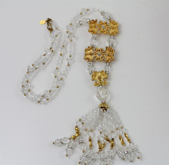Vintage Lawrence Vrba Crystal Rhinestone Necklace… - image 4