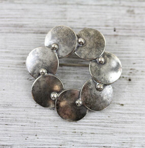 Vintage N.E. From Denmark Sterling Silver 925 Brooch Niels Erik 